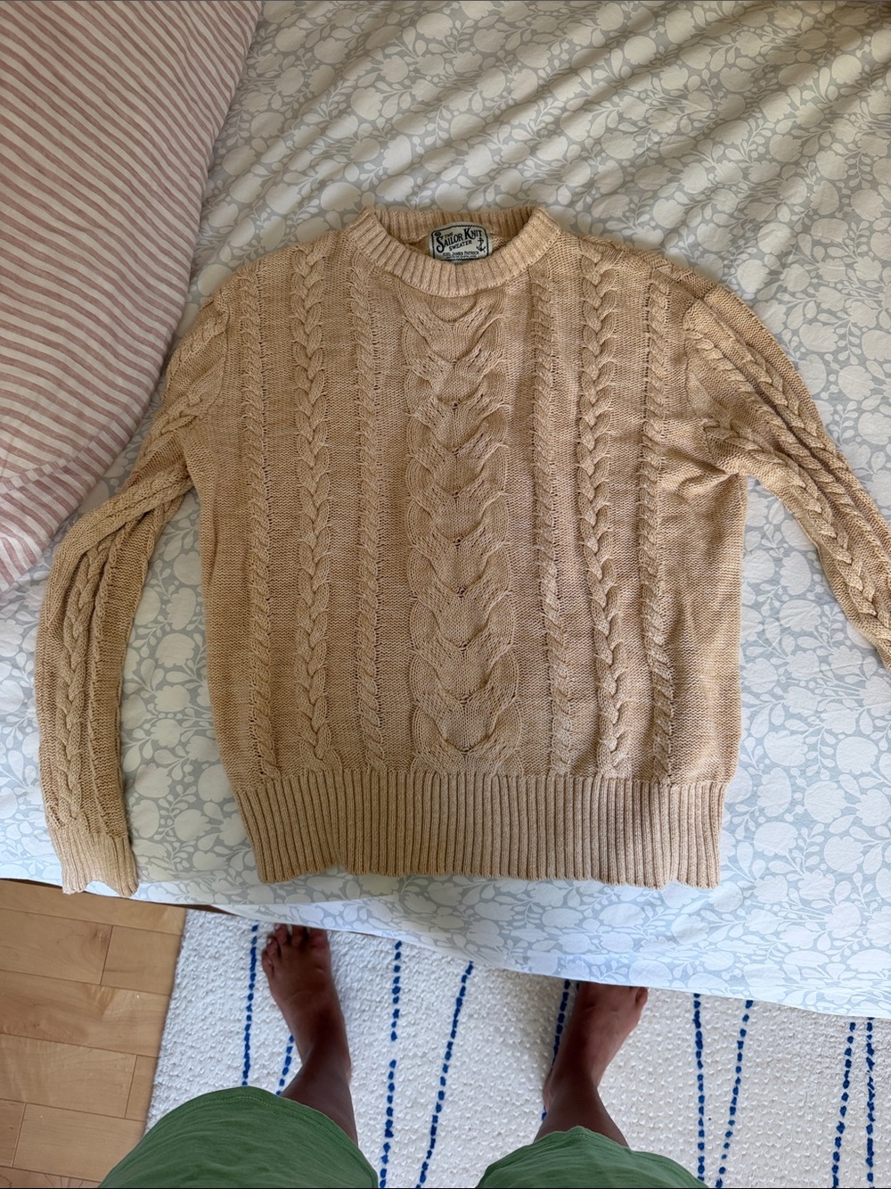 Kiel James Patrik sweater/L/tan cotton - Picture 2 of 5